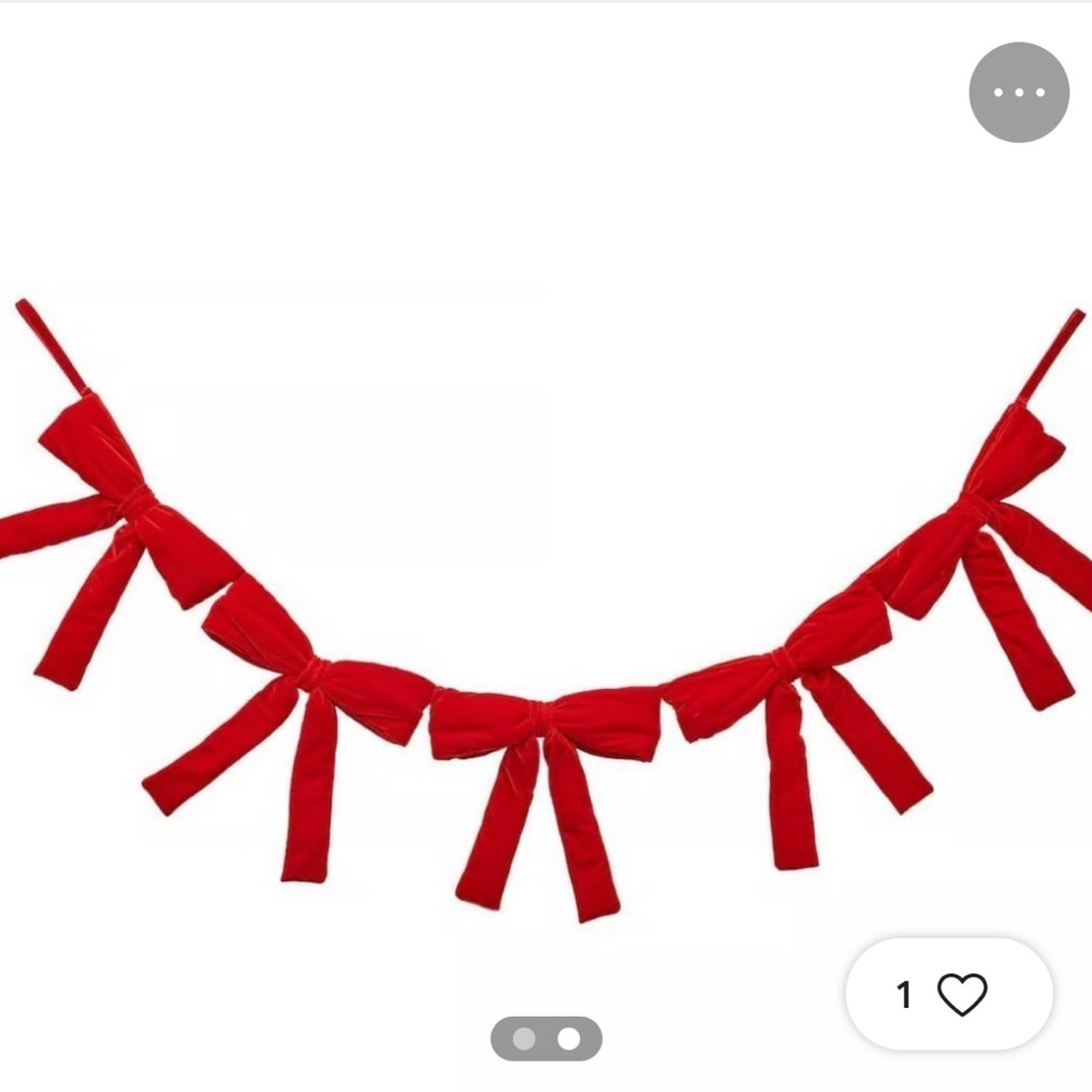 Red Bow Garland